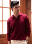 Deep Ruby Cotton Pullover